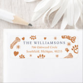 銅箔、ポープリント、スノーフレークPetパターン ラベル (インサイチュ)