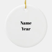 銅管付きブロンド男性プルマーオーナメント セラミックオーナメント (裏面)