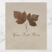 銅紅葉エレガントワインラベル ワインラベル (シングルラベル)