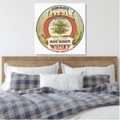 銅素晴らし蒸留バーボンウィスキー。 キャンバスプリント (インサイチュ (寝室))