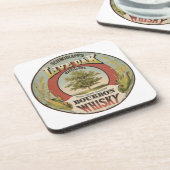 銅素晴らし蒸留バーボンウィスキー。 コースター (左側)