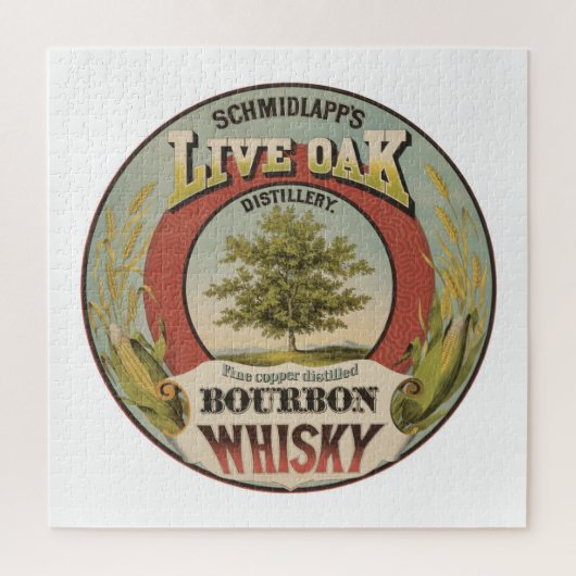 銅素晴らし蒸留バーボンウィスキー。 ジグソーパズル (縦)