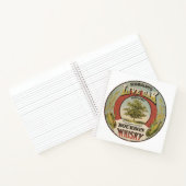 銅素晴らし蒸留バーボンウィスキー。 ノートブック (内部)