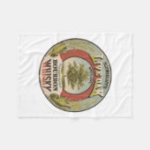 銅素晴らし蒸留バーボンウィスキー。 フリースブランケット (正面(横))