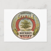 銅素晴らし蒸留バーボンウィスキー。 ポストカード (正面)
