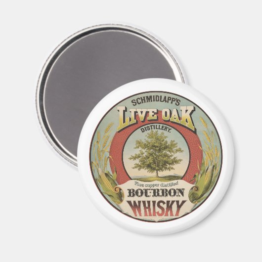 銅素晴らし蒸留バーボンウィスキー。 マグネット (正面/裏面)