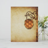 銅素朴古いファッションド符号スクラップブック紙 (スタンド正面)