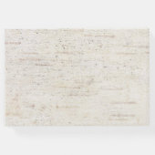 銅素朴幾何ユーカリ樺の木結婚ズ ゲストブック (裏面)