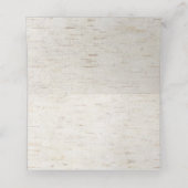 銅素朴幾何ユーカリ樺の木結婚ズ プレイスカード (内部開封)