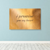 銅結婚の キャンバスプリント (インサイチュ (ウッドフロア))