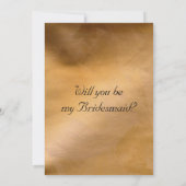 銅結婚の 招待状 (裏面)