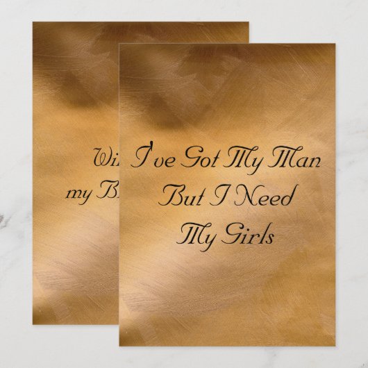 銅結婚の 招待状 (正面/裏面)