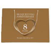 銅結婚記念写真大ギフト ラージペーパーバッグ (正面)