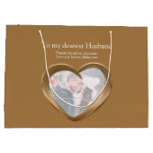 銅結婚記念写真大ギフト ラージペーパーバッグ (裏面)