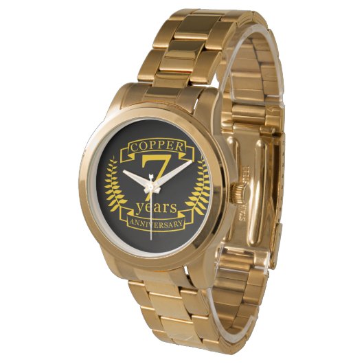 銅結婚記念日7年 腕時計 (アングル)