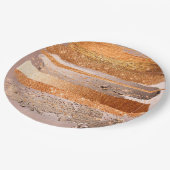 銅線金ゴールド線グラマーテクスチャ ペーパープレート (アングル)