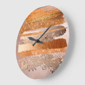 銅線金ゴールド線グラマーテクスチャ ラージ壁時計 (傾斜)