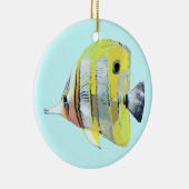 銅縞蝶 セラミックオーナメント (右)