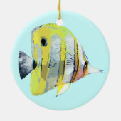 銅縞蝶 セラミックオーナメント (裏面)