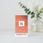 銅背エレガント景名刺デザイン 名刺 (スタンド正面)