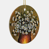 銅色のデイジー セラミックオーナメント (右)