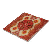 銅色のペルシャ絨毯の一見 タイル (側面)