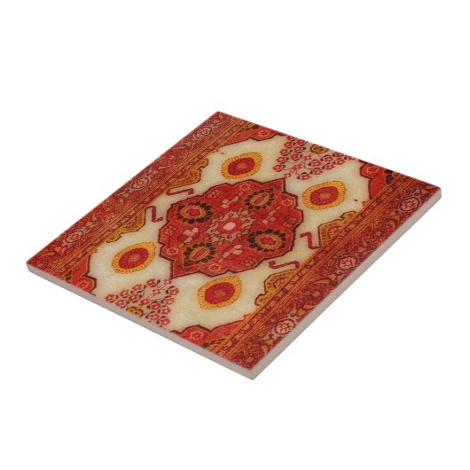 銅色のペルシャ絨毯の一見 タイル (側面)