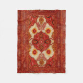 銅色のペルシャ絨毯の一見 フリースブランケット (正面)