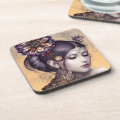 銅色の花を持つスチームパンクプリンセス コースター (左側)