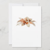 銅色 焦茶色 ベージュ ワインレッド  女の子だよ 招待状 (裏面)