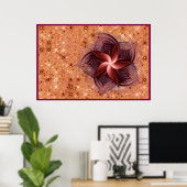 銅花フラクタル ポスター (ホームオフィス)