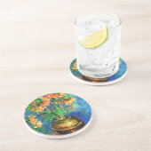 銅花瓶バンゴッホファインアートの中の油屋 コースター (側面)