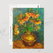 銅花瓶バンゴッホファインアートの中の油屋 ポストカード (正面/裏面)