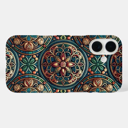 銅花iPhone 16ケース Case-Mate iPhoneケース (裏面 (横))