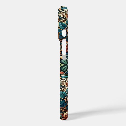 銅花iPhone 16ケース Case-Mate iPhoneケース (裏面 / 左)