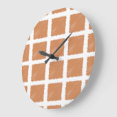 銅茶色のスケッチ色 ラージ壁時計 (傾斜)