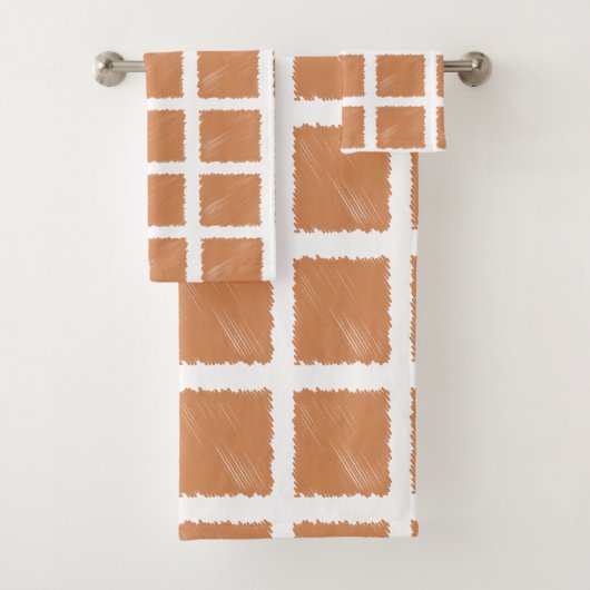 銅茶色のスケッチ バスタオルセット (インサイチュ)
