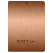 銅茶色のメタリックな質感 クリップボード (裏面)