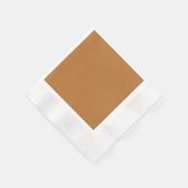 銅茶色の標準カクテルペーパーナプキン 縁ありカクテルナプキン (角)