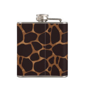 銅茶色抽象芸術ヒョウ柄 フラスク (裏面)