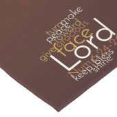 銅茶色賛美のダマスクの聖職者 ショートテーブルランナー (コーナー)