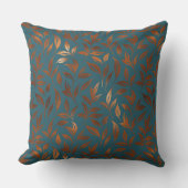銅葉つる植物オンダスティブルー クッション (正面)