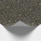 銅葉のテクスチグランジャ。 ラッピングペーパー (角)