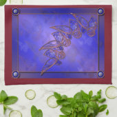 銅蝶キッチンタオル キッチンタオル (折り畳み)