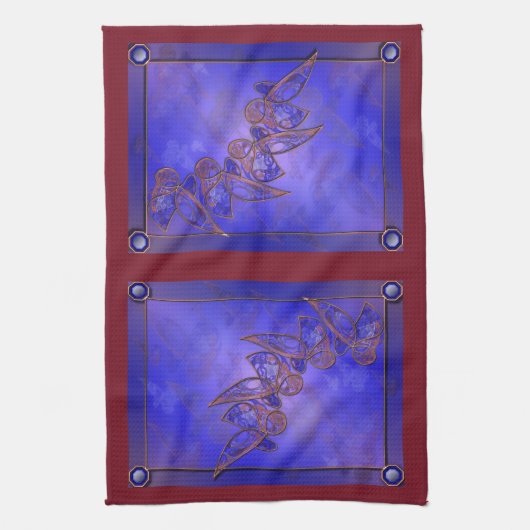 銅蝶キッチンタオル キッチンタオル (縦)