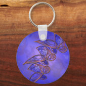 銅蝶キーチェーン キーホルダー (正面)