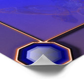 銅蝶プリント ポスター (角)