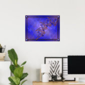 銅蝶プリント ポスター (ホームオフィス)