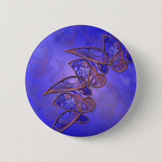 銅蝶ボタン 缶バッジ (正面)