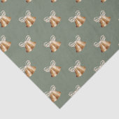 銅製のベルとクリーム弓 薄葉紙 (詳細)